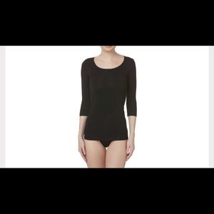 Slimmers medium control arm toner tee black